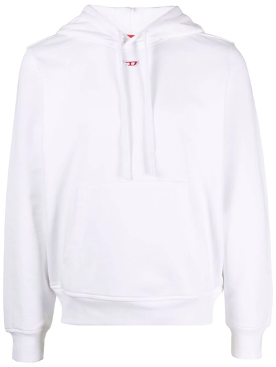 Diesel Logo-print Hoodie In White
