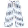 POLO RALPH LAUREN POLO RALPH LAUREN LADIES STRIPED WIDE CROPPED TROUSERS