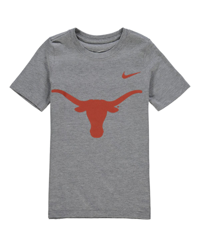 Nike Preschool Boys And Girls  Charcoal Texas Longhorns Logo T-shirt