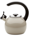 CIRCULON ENAMEL ON STEEL 2-QT. WHISTLING TEAKETTLE WITH FLIP-UP SPOUT