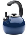 CIRCULON ENAMEL ON STEEL 2-QT. WHISTLING TEAKETTLE WITH FLIP-UP SPOUT