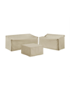 Crosley 3 Piece Sectional Cover Set In Tan