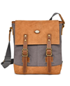 TSD BRAND VALLEY OAK CANVAS CROSSBODY BAG