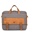 Tsd Brand Valley Oak Canvas Brief Bag In Gray