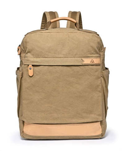 Tsd Brand Tilia Canvas Backpack In Khaki