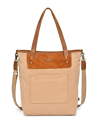 TSD BRAND VALLEY OAK CANVAS TOTE BAG