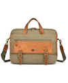 TSD BRAND VALLEY OAK CANVAS BRIEF BAG