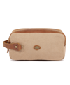 Tsd Brand Valley Oak Canvas Toiletry Bag In Khaki