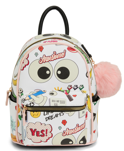 Like Dreams Women's Animated Cartoon Backpack In White