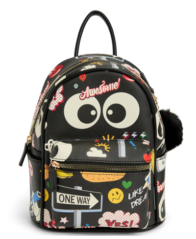 Like Dreams Women's Animated Cartoon Backpack In Black