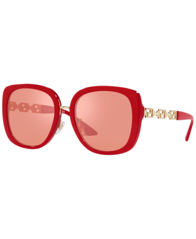 Versace shades Pink Mirror Red Versace Sunglasses Women VE2232 1472C8 Red/Pink-Red Mirror  main image 4