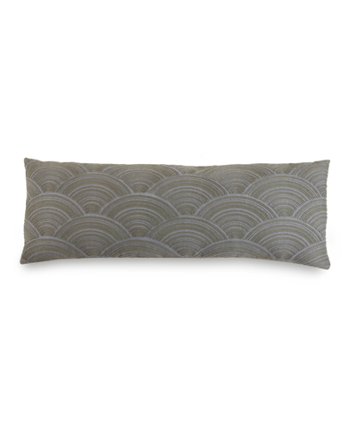 Lemieux Et Cie Emb Lumbar Decorative Pillow Bedding In Gray