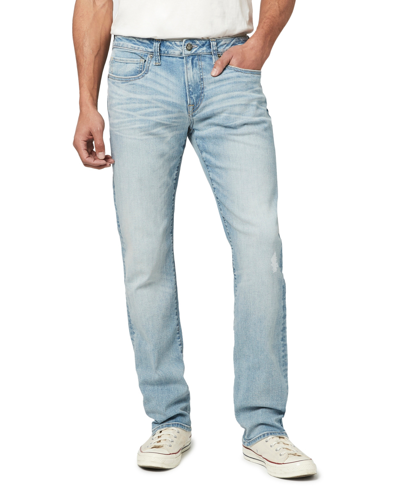 BUFFALO DAVID BITTON MEN'S CRINKLED CLASSIC STRAIGHT SIX JEANS