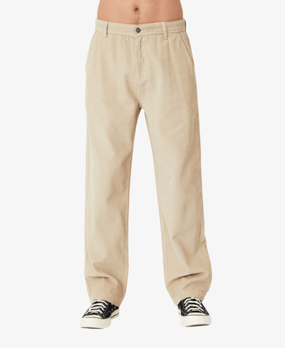 Cotton On Men's Loose Fit Pants In Sand Cord
