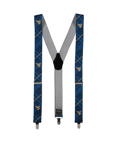 Eagles Wings Men's West Virginia Mountaineers Suspenders In Navy
