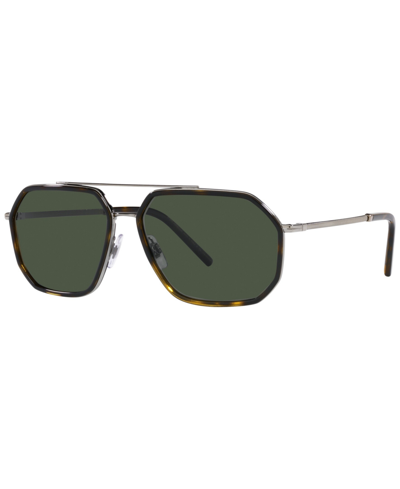 Dolce & Gabbana Men's Polarized Sunglasses, Dg2285 60 In Bronze/havana