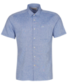 Barbour Nelson Tailored Fit Short Sleeve Button Down Shirt In Blue