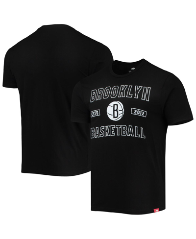 Sportiqe Men's  Black Brooklyn Nets Tri-blend T-shirt
