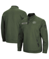 Colosseum Men's Olive Florida State Seminoles Oht Military-inspired Appreciation Digit Quarter-snap Jacket In Olive