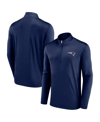 Fanatics Branded Navy New England Patriots Underdog Quarter-zip Jacket In Navy