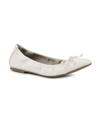 White Mountain Women's Sunnyside Ballet Flat Women's Shoes In Butter Cream Smooth