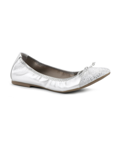 White Mountain Women's Sunnyside Ballet Flat In Ice Multi Esprint