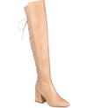 Journee Collection Collection Women's Tru Comfort Foam Extra Wide Calf Valorie Boot In Beige