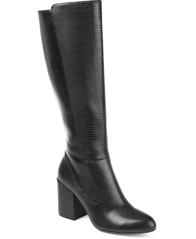 Journee Collection Women's Tavia Extra Wide Calf Boots In Black