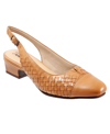 Trotters Women's Dea Woven Slingback Shoe Women's Shoes In Bone