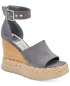DOLCE VITA PARLE TWO-PIECE WEDGE SANDALS WOMEN'S SHOES