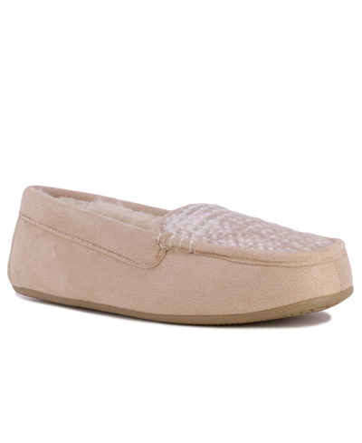 Nautica Women's Margo Moccasin Slippers Women's Shoes In Tan/beige