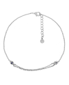 And Now This Hamsa And Evil Eye Anklet In Silver Plate In Silver