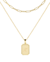 Brook & York 14k Gold Plated Willow Initial Layering Necklace Set In Gold - Z