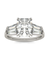 CHARLES & COLVARD MOISSANITE RADIANT CUT ENGAGEMENT RING (3-7/8 CARAT TOTAL WEIGHT CERTIFIED DIAMOND EQUIVALENT) IN 14