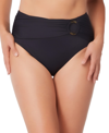 Bleu Rod Beattie Kore Shirred High Waist Bikini Bottoms In Black