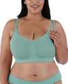 Bravado Designs Body Silk Seamless Recycled Nylon Blend Wireless Maternity/nursing Bra In Jade