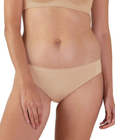 Bravado Designs Women's Mid Rise Seamless Panty In Butterscotch