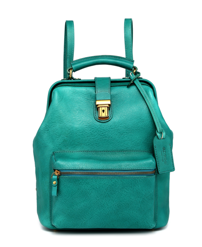 Old Trend Women's Genuine Leather Doctor Backpack In Aqua