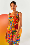 FARM RIO SUMMER PATCHES MINI DRESS,196198021139