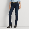Ralph Lauren Mid-rise Straight Jean In Ocean Blue Wash