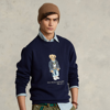 Polo Ralph Lauren Polo Bear Fleece Sweatshirt In Cruise Navy Heritage