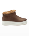 JSLIDES NIA SUEDE PLUSH BOOTIE SNEAKERS