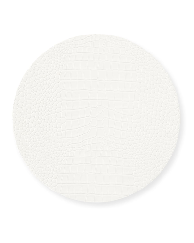 Kim Seybert Croco Placemat In White