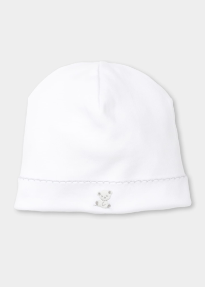 Kissy Kissy Kid's Hand-embroidered Baby Hat In White
