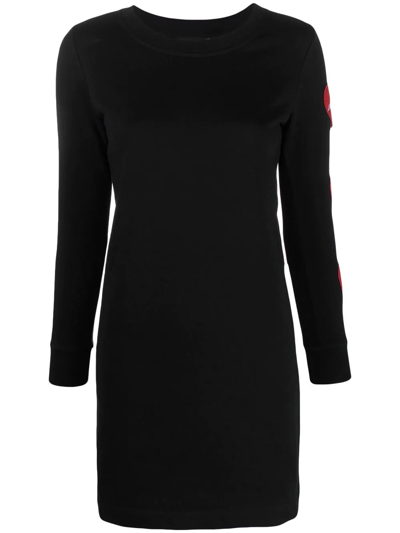 Love Moschino Heart-detail Jumper Dress In Black