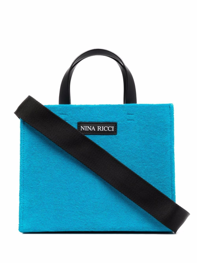 Nina Ricci Logo-patch Tote Bag In Blue
