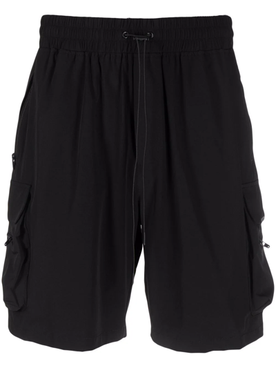 Represent Above-knee Length Cargo Shorts In Black