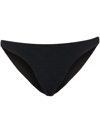 Alexander Wang Low-rise Waistband Nylon Bikini Bottom In Black