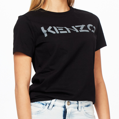 Kenzo Logo Patch T-shirt In Black