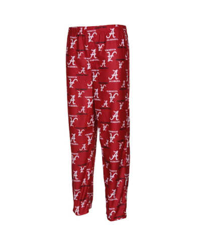 Genuine Stuff Alabama Crimson Tide Youth Boys Crimson Team Logo Flannel Pajama Pants